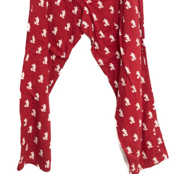 Red Mickey Mouse Size 1X Print Loungewear Pajama Pants Soft Comfortable Disney - Picture 8 of 8
